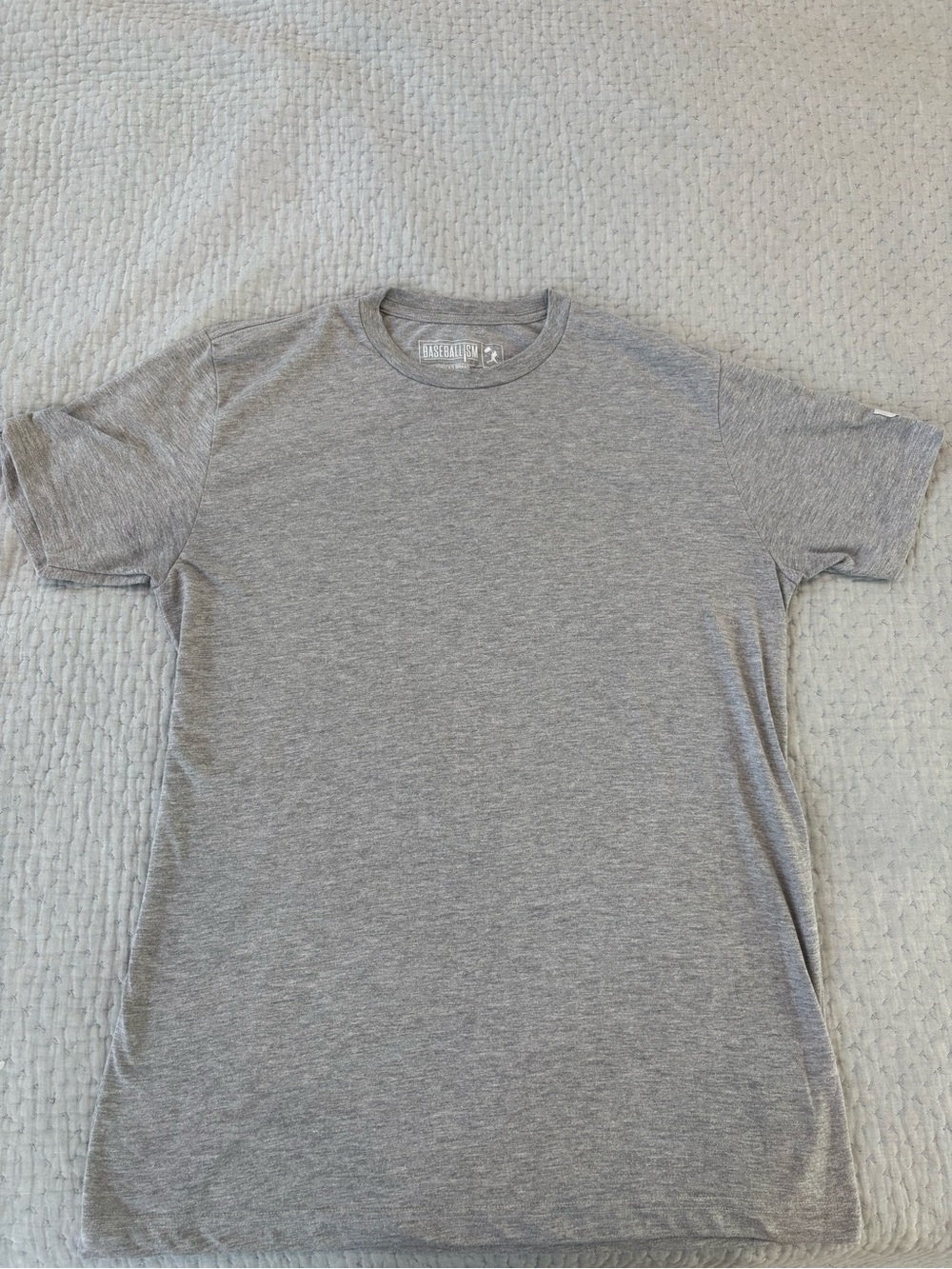 Men’s Baseballism Gray Crewneck T-Shirt